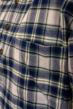 Flannel Nightshirt LV 38 -Blue White Check